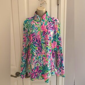 New Lilly Pulitzer UPF 50+ Luxletic Performance Jacket size Xl